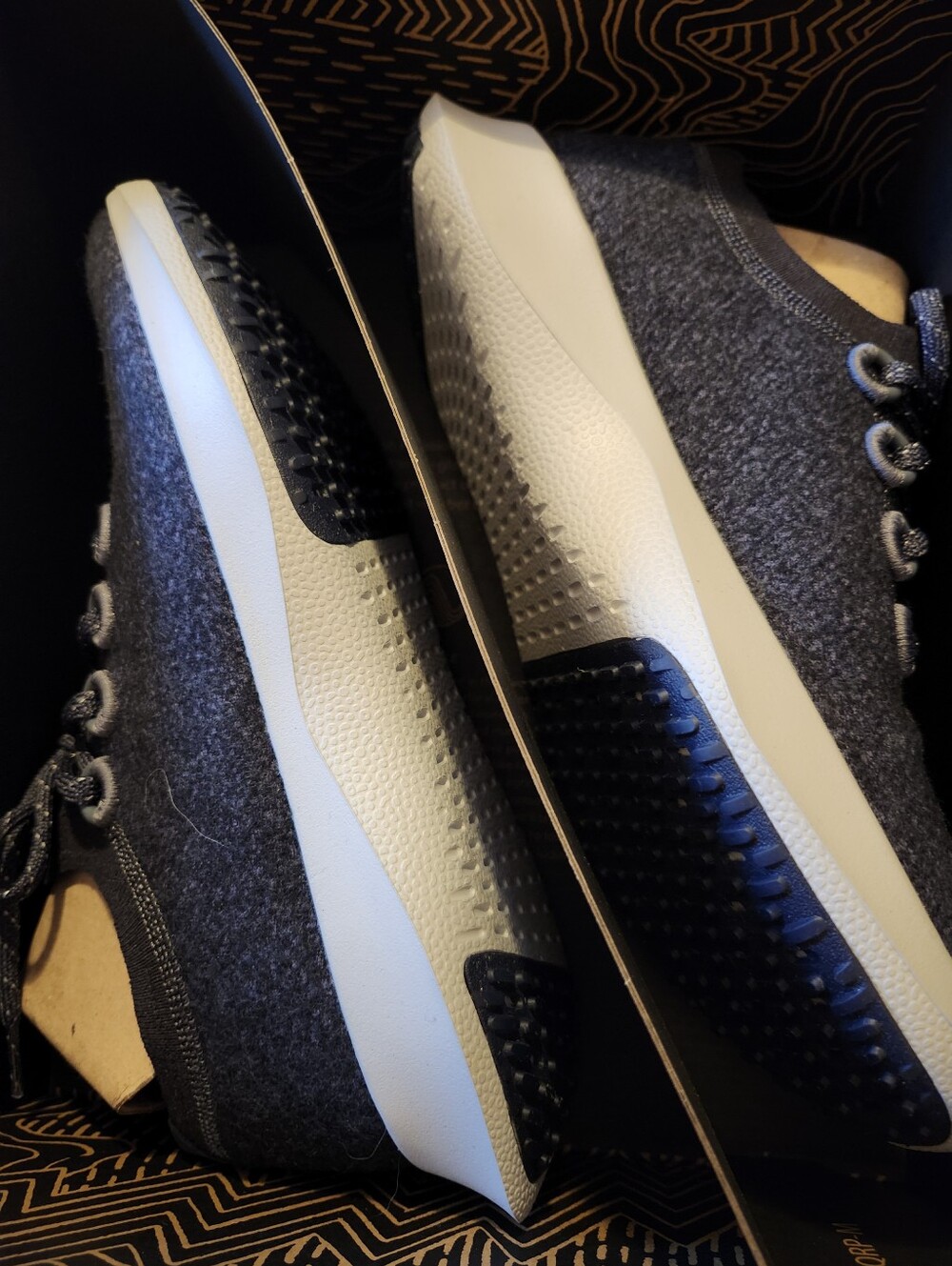 New Allbirds Wool Dasher Mizzle Kotare Night Dark Gray White Sole 10.5 Women - Picture 3 of 8